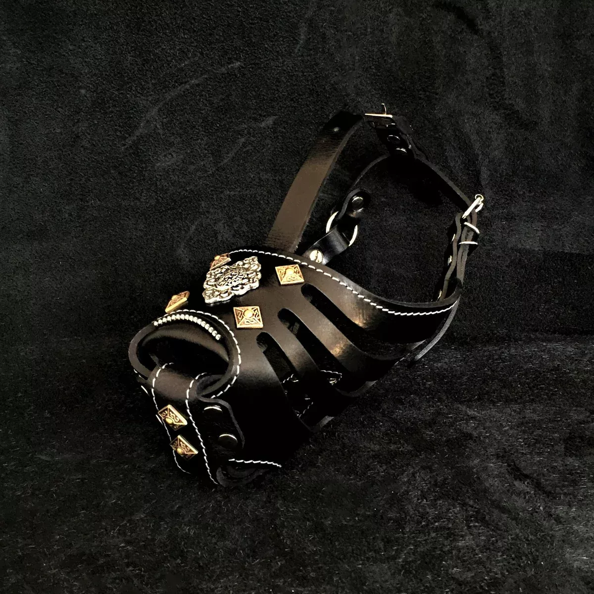 ''Aztec'' Basket Muzzle Black Bestia