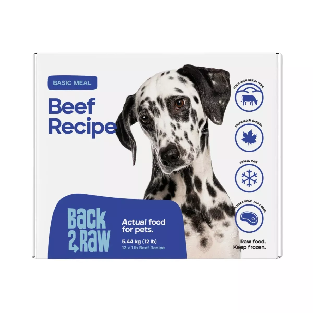 Back 2 Raw Basic Meal for Dogs - Beef Recipe
