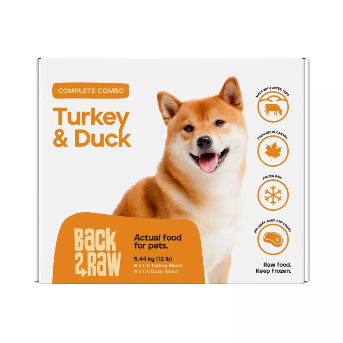 Back 2 Raw Complete Combo for Dogs - Duck & Turkey Blend