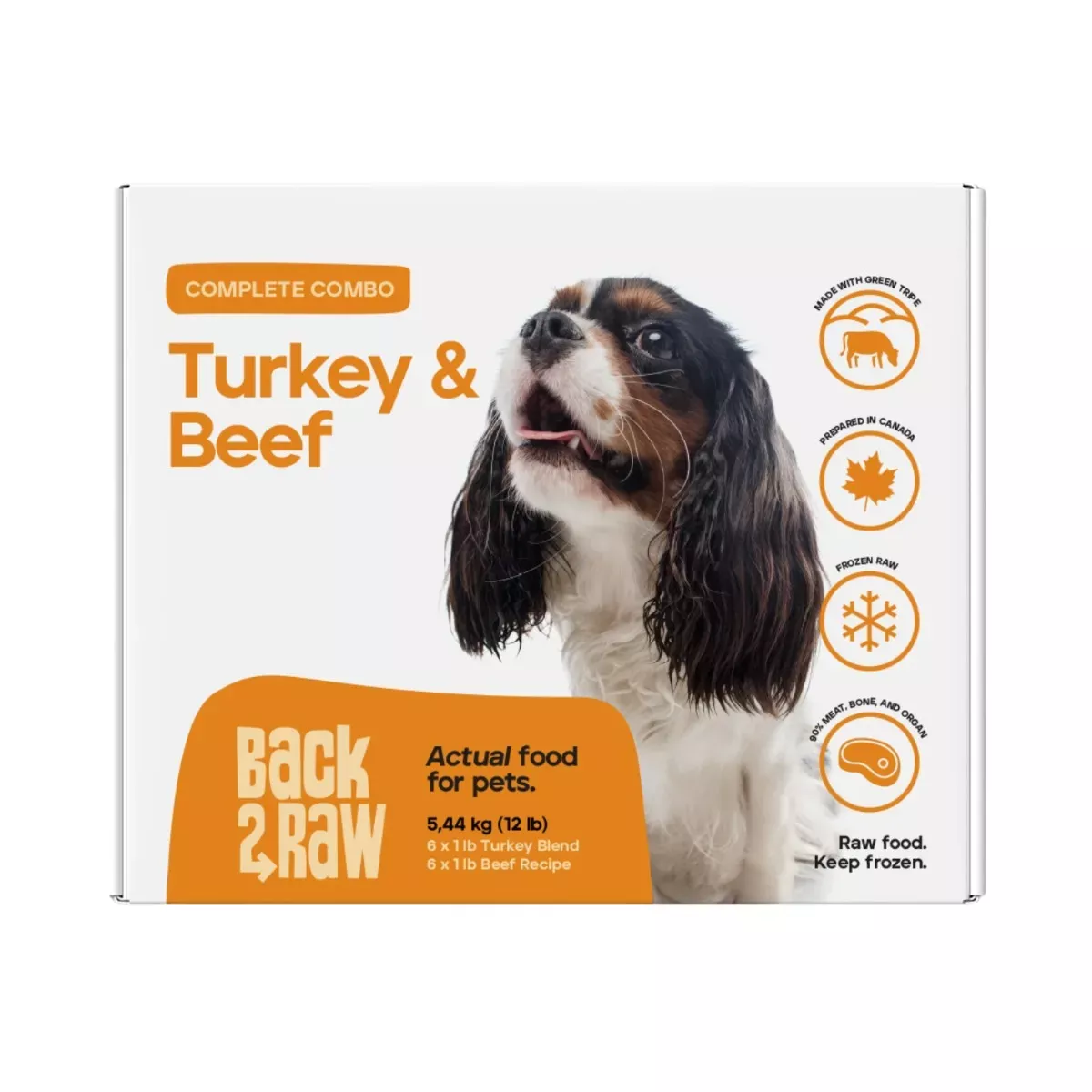 Back 2 Raw Complete Combo for Dogs - Turkey Blend & Beef Recipe