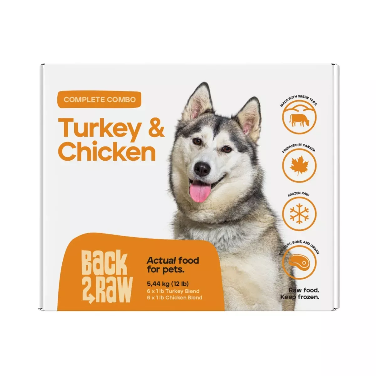 Back 2 Raw Complete Combo for Dogs - Turkey & Chicken Blend