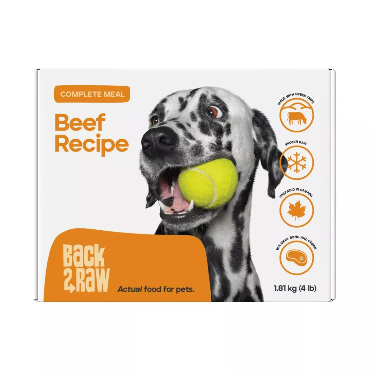 Back 2 Raw Complete Meal for Dogs - Beef Recipe