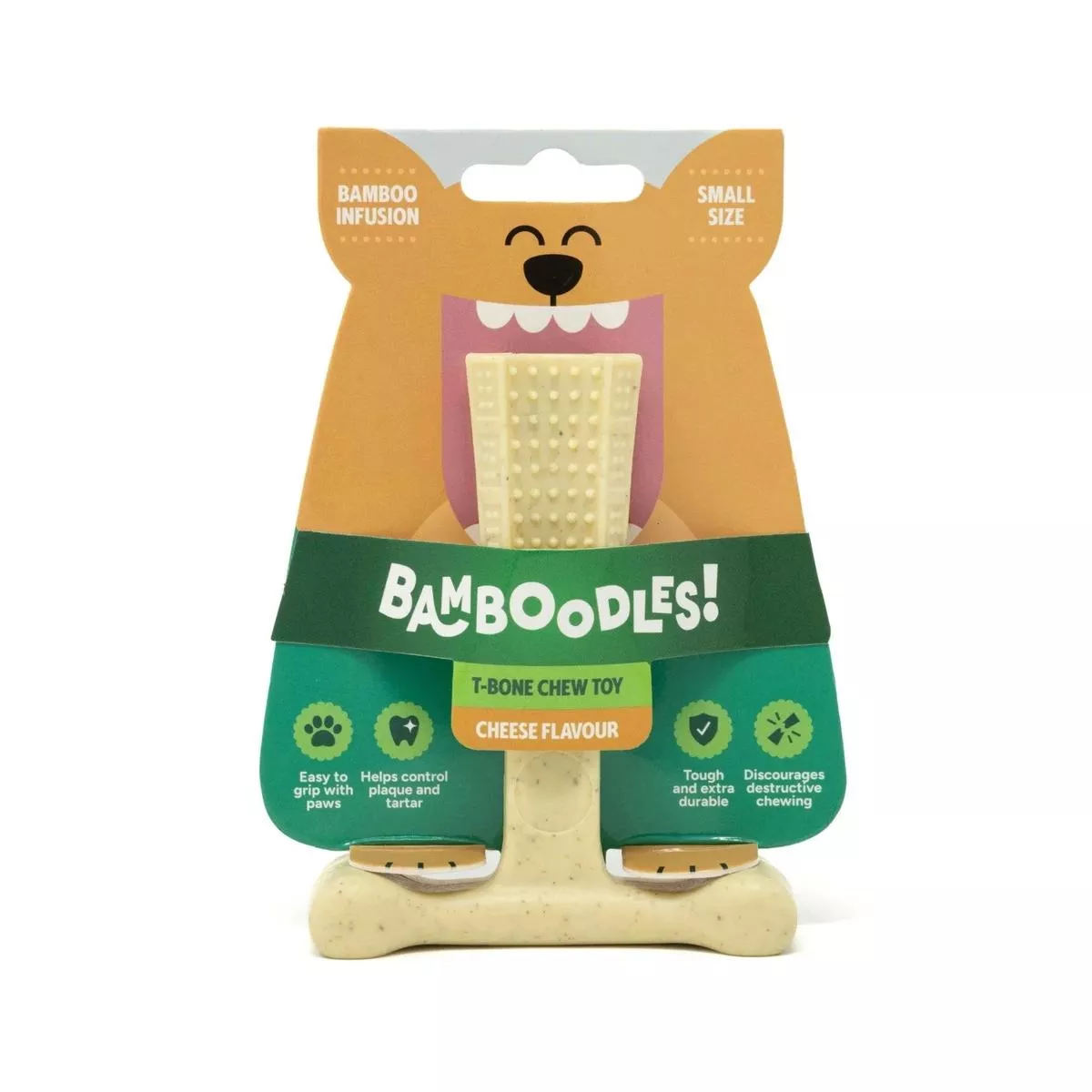 Bamboodles Dental Chew Toy Cheese – – Small