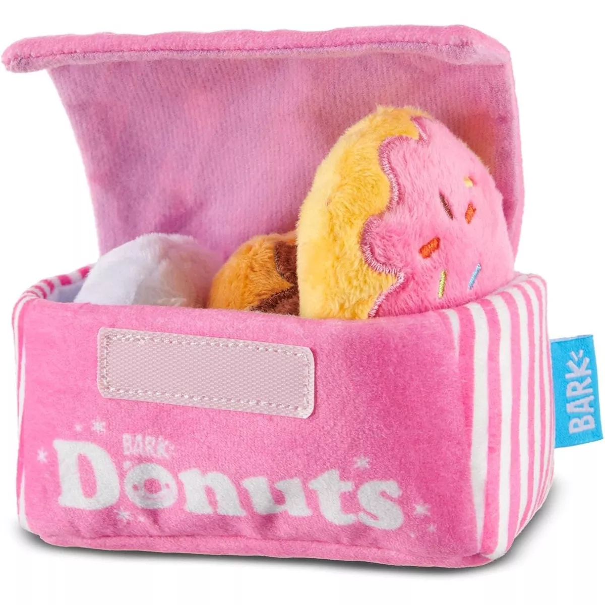 BARK Barkers Dozen Donuts 4-in-1 Plush Squeaky Crinkly Dog Toy