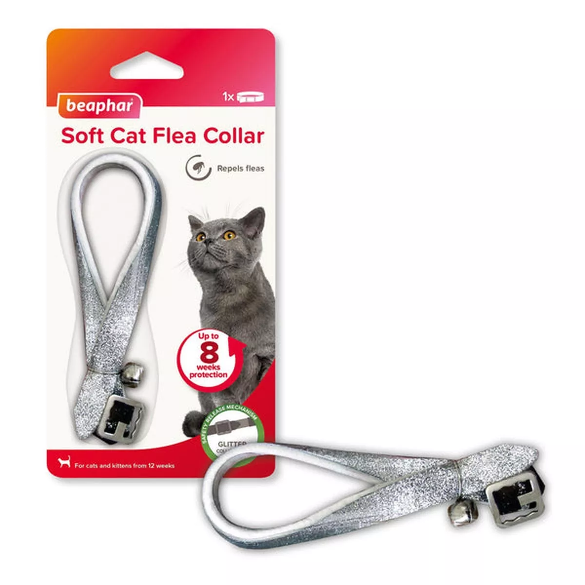 Beaphar Glitter Soft Cat Flea Collar 30cm