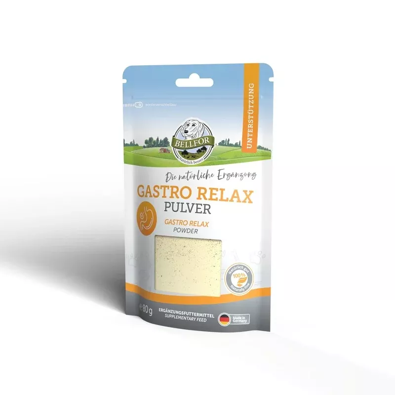 Bellfor Gastro Relax Powder Food Supplement for Dogs – 80 g. Supplement for the Digestive Health of Dogs. Designed for Dietary Diarrhea Soft Feces and Leishmaniasis. – Creating a Sanctuary for Your Pets and Visiting Wildlife