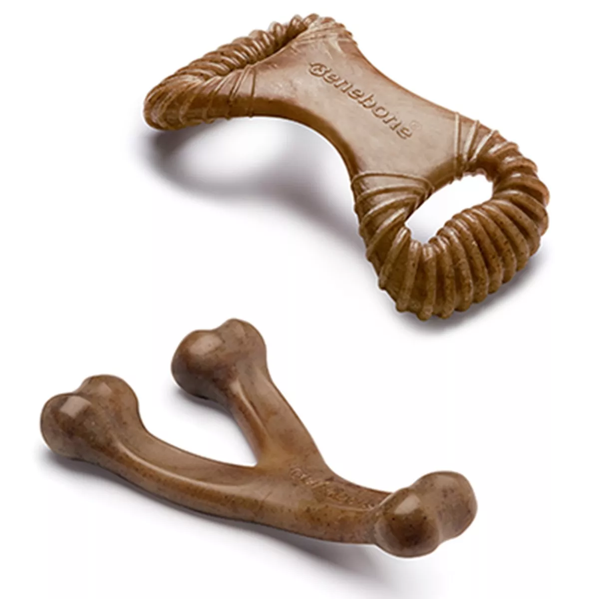 Benebone Bacon Tough Medium Dog Chew Toys