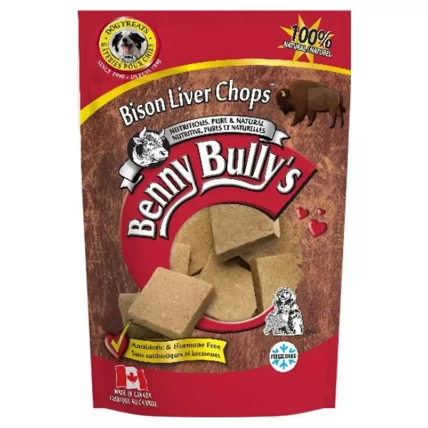 Benny Bully's Bison Liver Chops Dog Treats