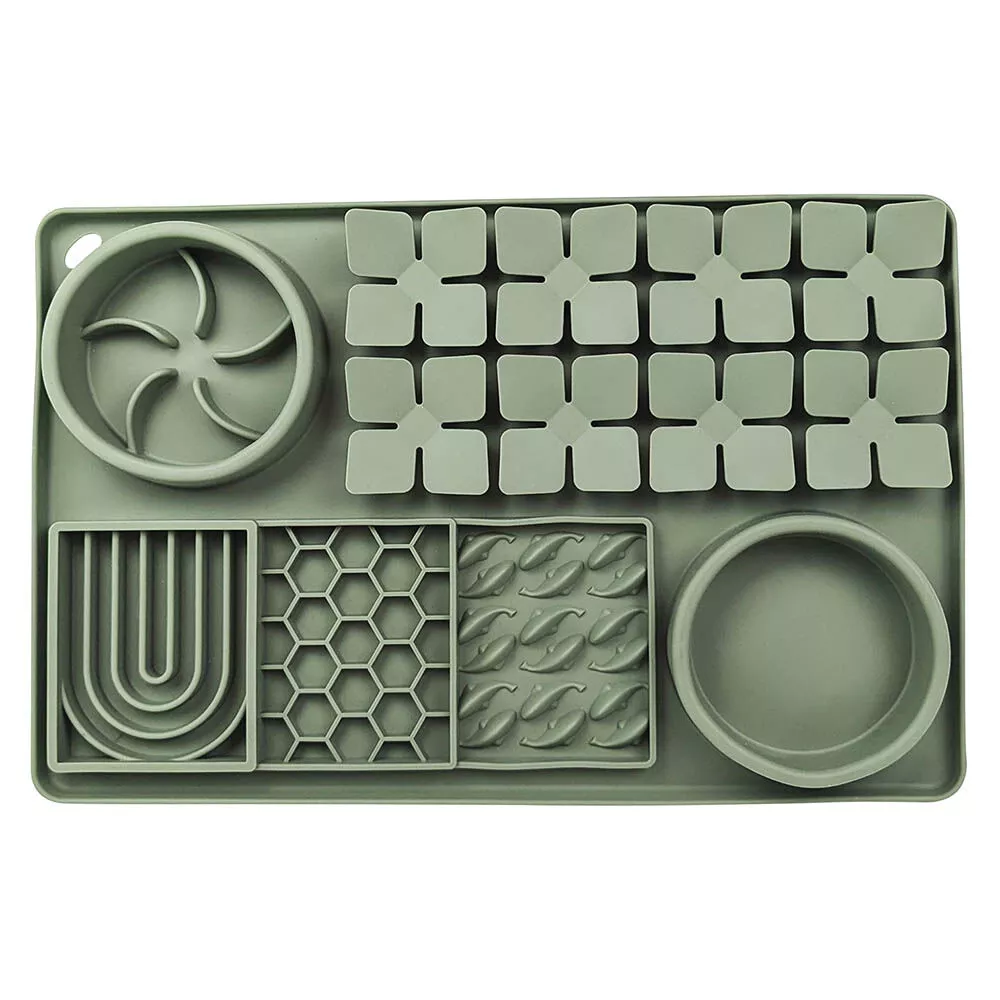 BeOneBreed, Multi Textured Slow Feeder - Green