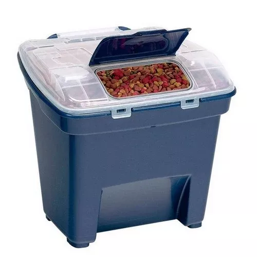 Bergan, Bergan Smart Storage Food Bin, Navy,Large