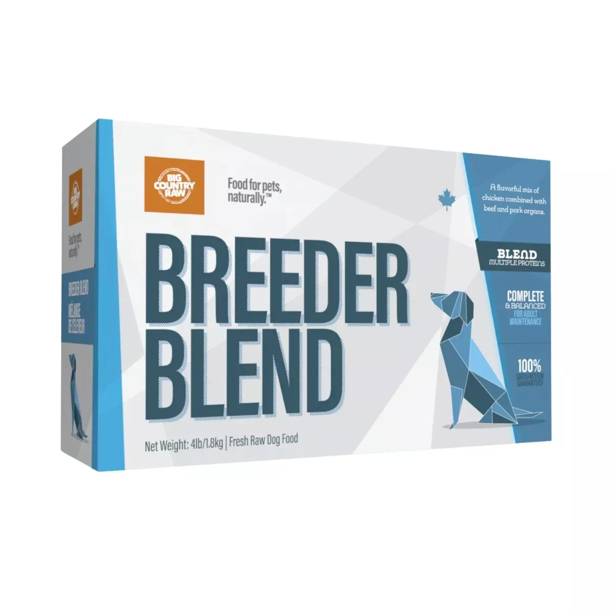 Big Country Raw Blend Carton for Dogs - Breeder