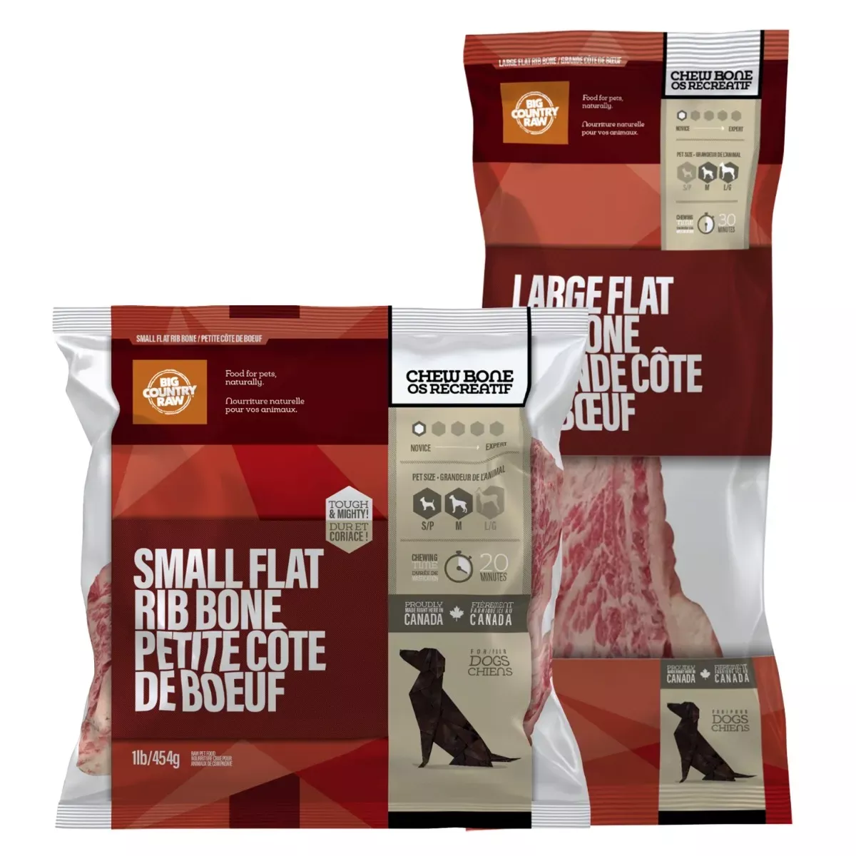 Big Country Raw Chew Bone for Dogs - Flat Rib