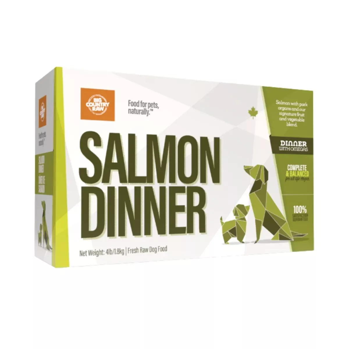 Big Country Raw Dinner Carton for Dogs - Salmon