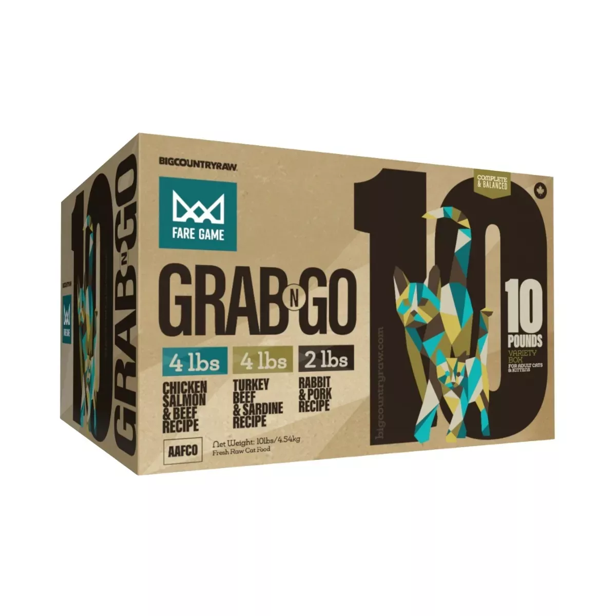 Big Country Raw Fare Game Grab N Go Variety Box for Cats