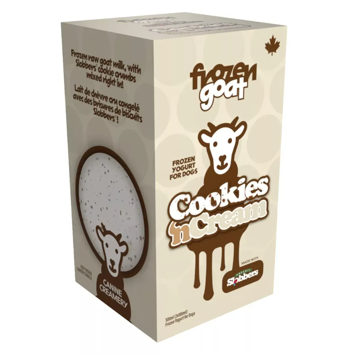 Big Country Raw Frozen Goat Yogurt for Dogs - Cookies 'N Cream