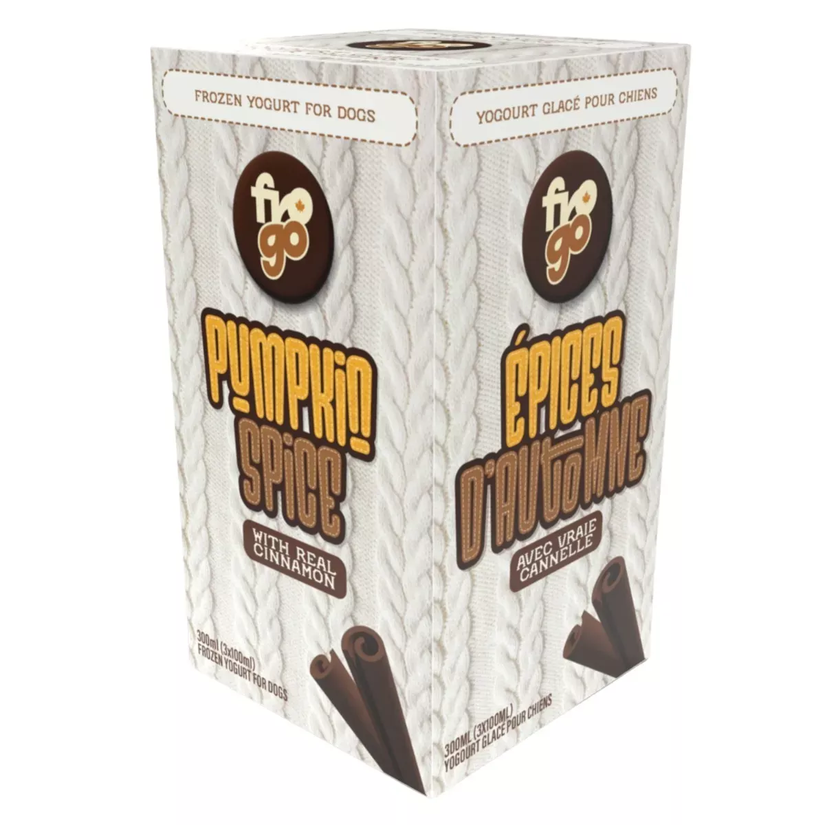 Big Country Raw Frozen Goat Yogurt for Dogs - Pumpkin Spice