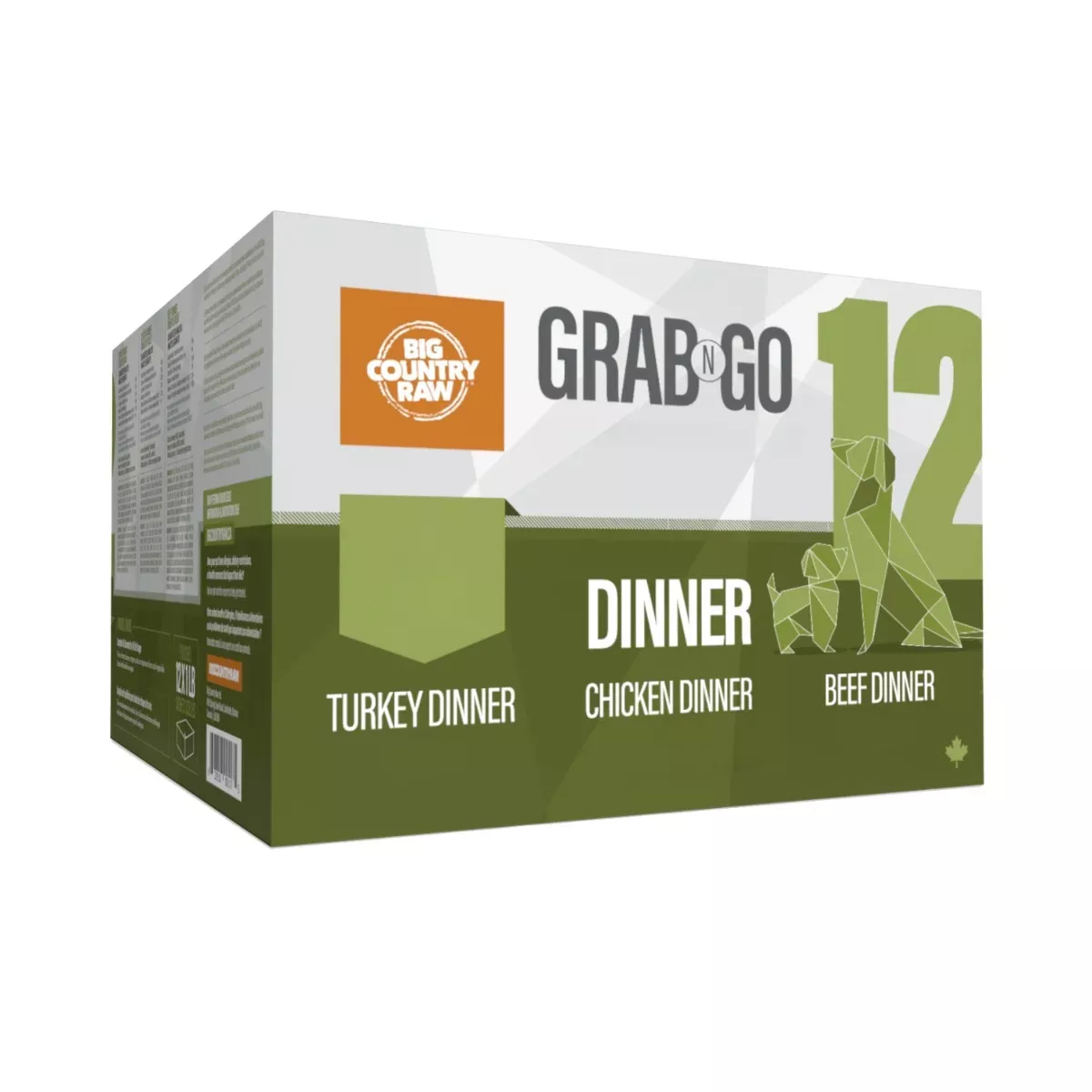Big Country Raw Grab N Go Variety Box for Dogs - Dinner