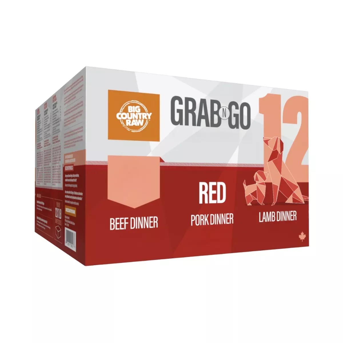 Big Country Raw Grab N Go Variety Box for Dogs - Red