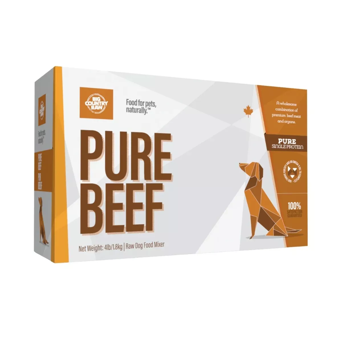 Big Country Raw Pure Carton for Dogs - Beef