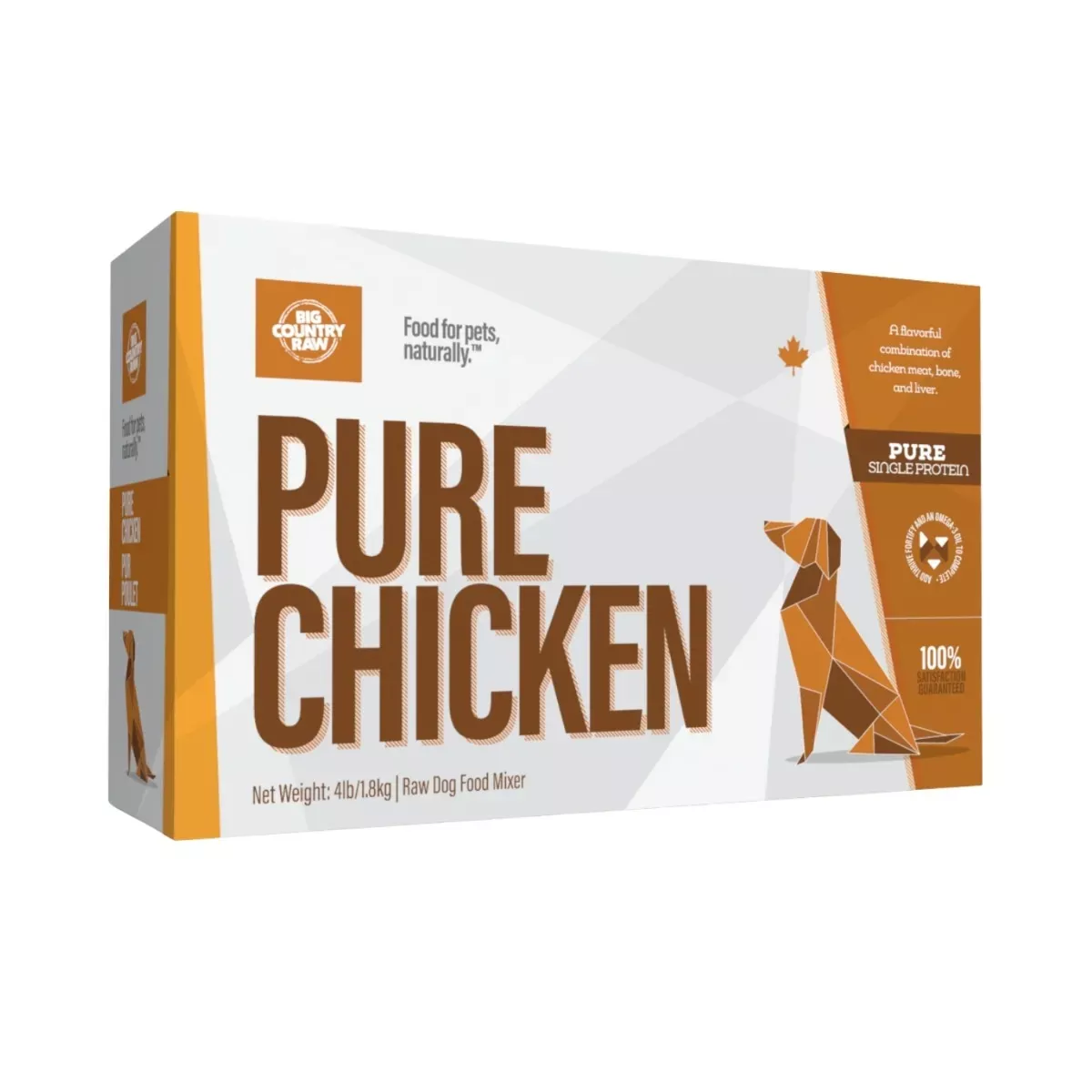Big Country Raw Pure Carton for Dogs - Chicken
