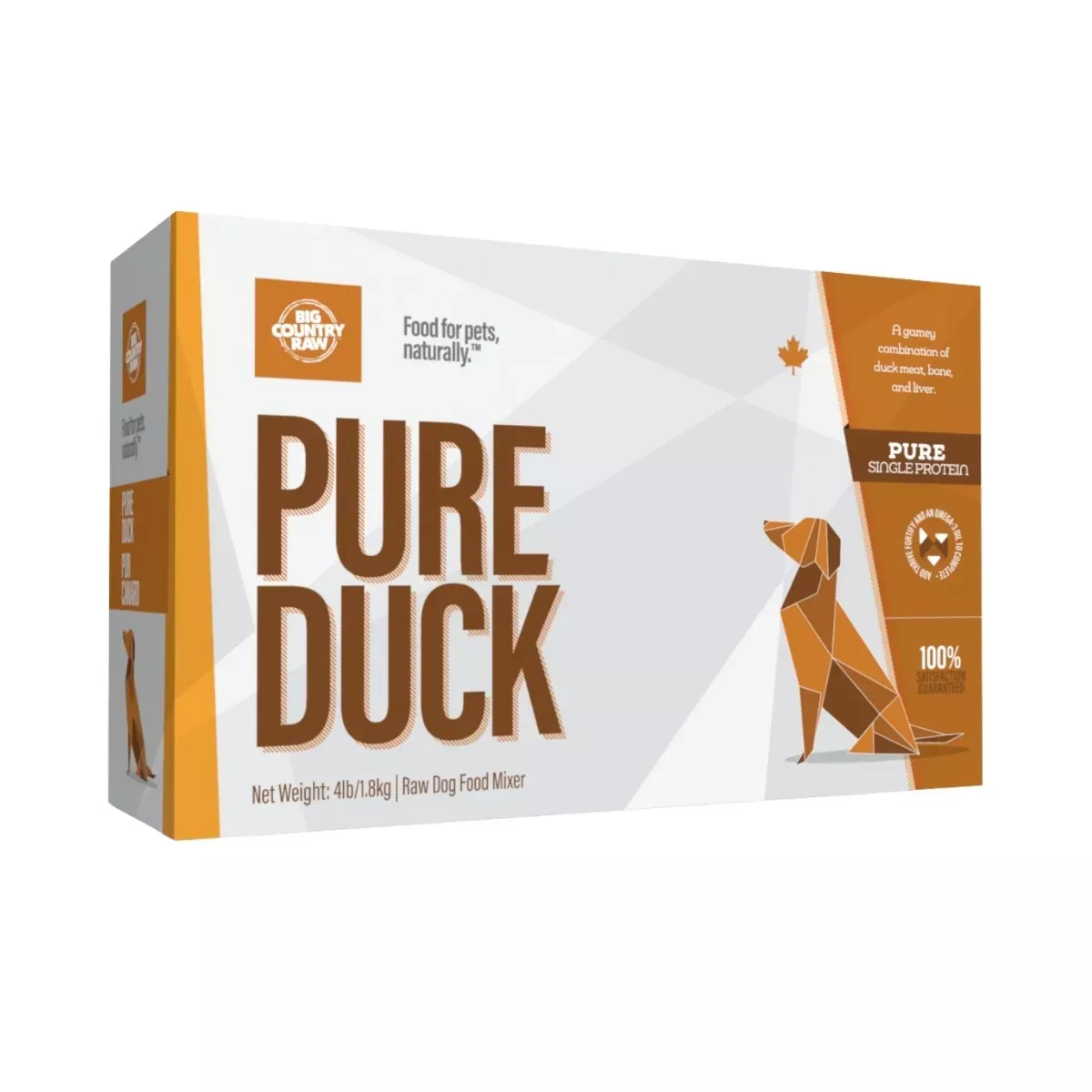 Big Country Raw Pure Carton for Dogs - Duck