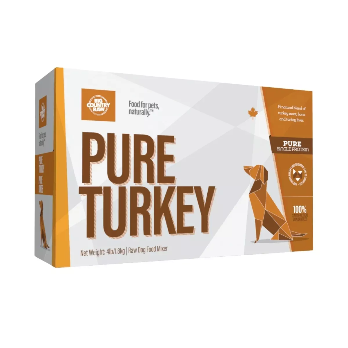 Big Country Raw Pure Carton for Dogs - Turkey