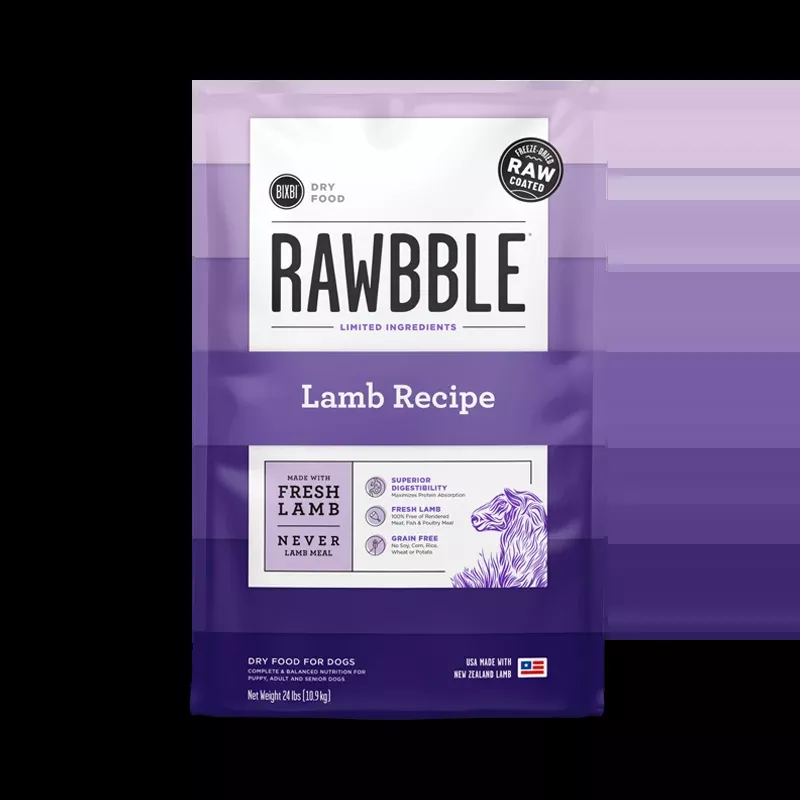 BIXBI Pet RAWBBLE DRY DOG FOOD - LAMB RECIPE