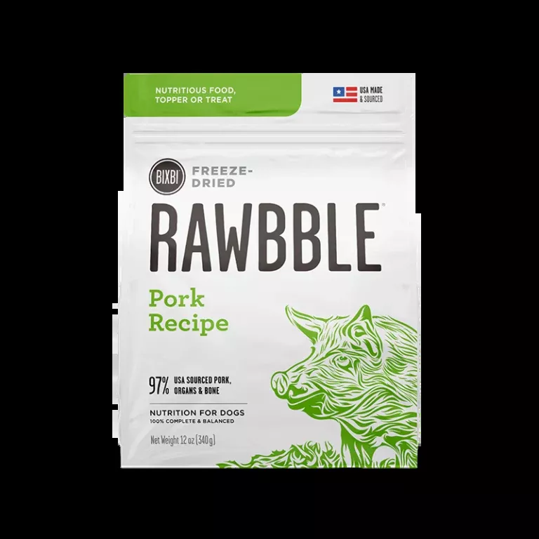 Bixbi Rawbble Freeze-Dried Food for Dogs – Pork Recipe