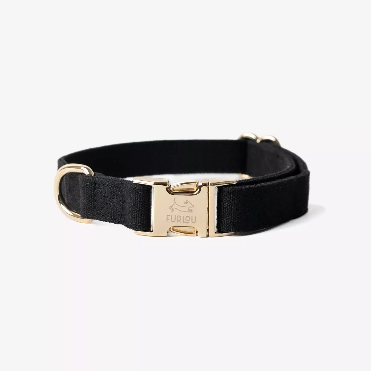 'Black' - Canvas Dog Collar
