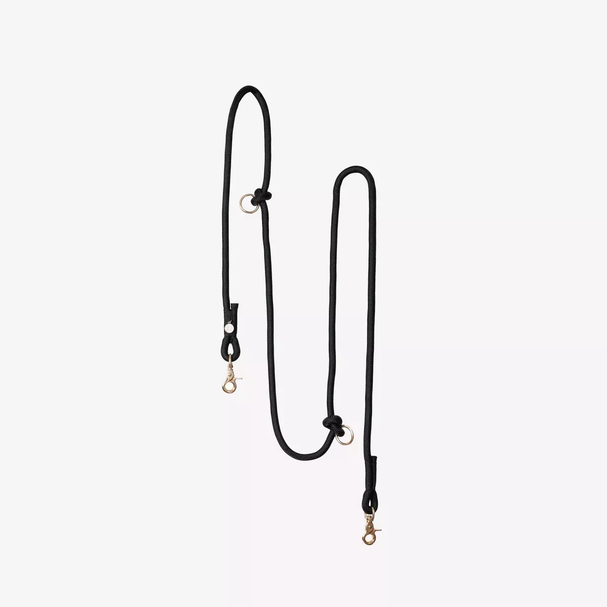 'Black' - Hands Free Braided Leash