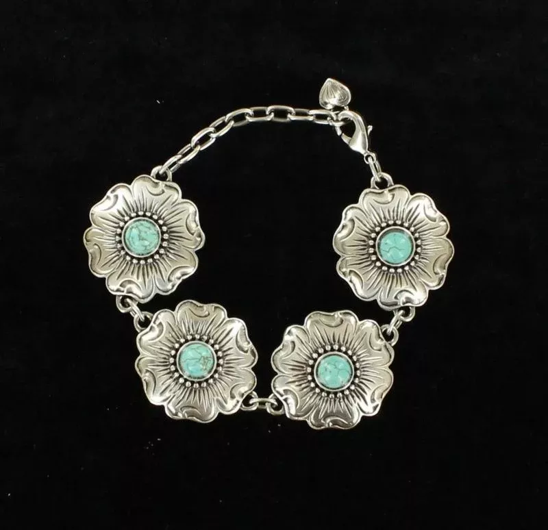 Blazin Roxx Flower Stone Bracelet