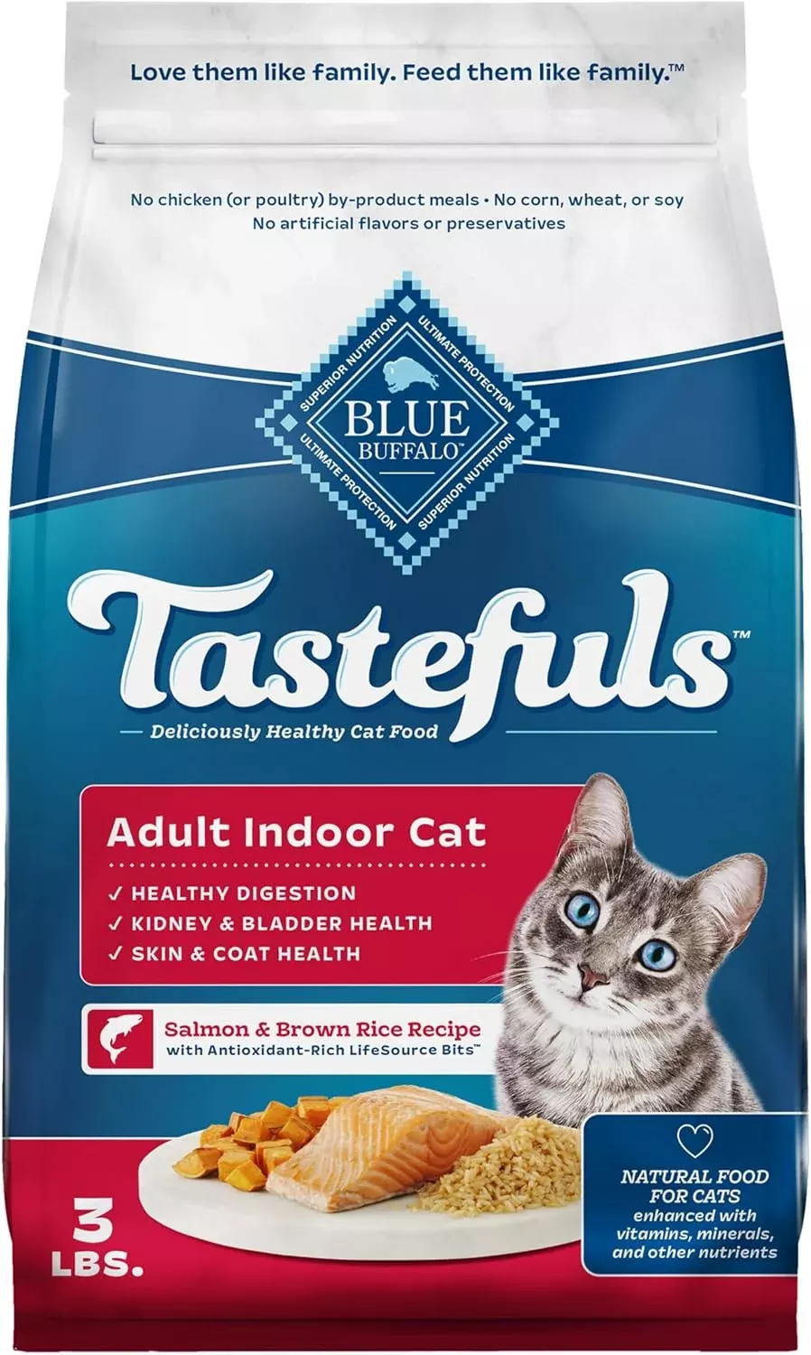 Blue Buffalo Tastefuls Indoor Salmon & Brown Rice Cat Food