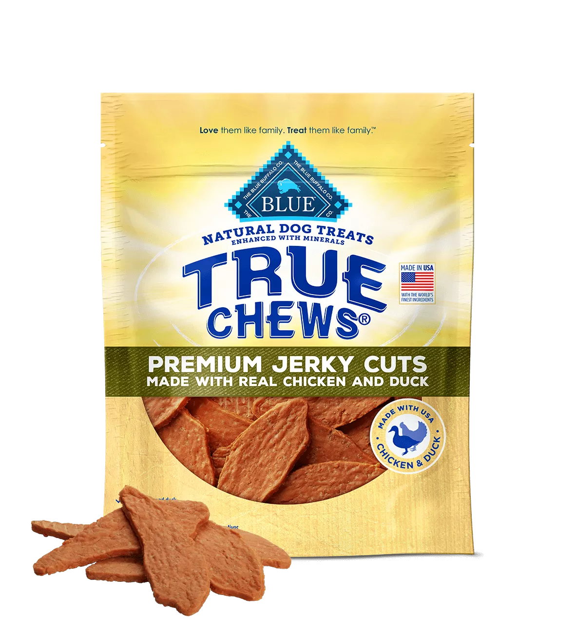 Blue Buffalo True Chews Duck Jerky 120Z