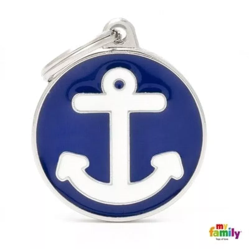 Blue & White Anchor