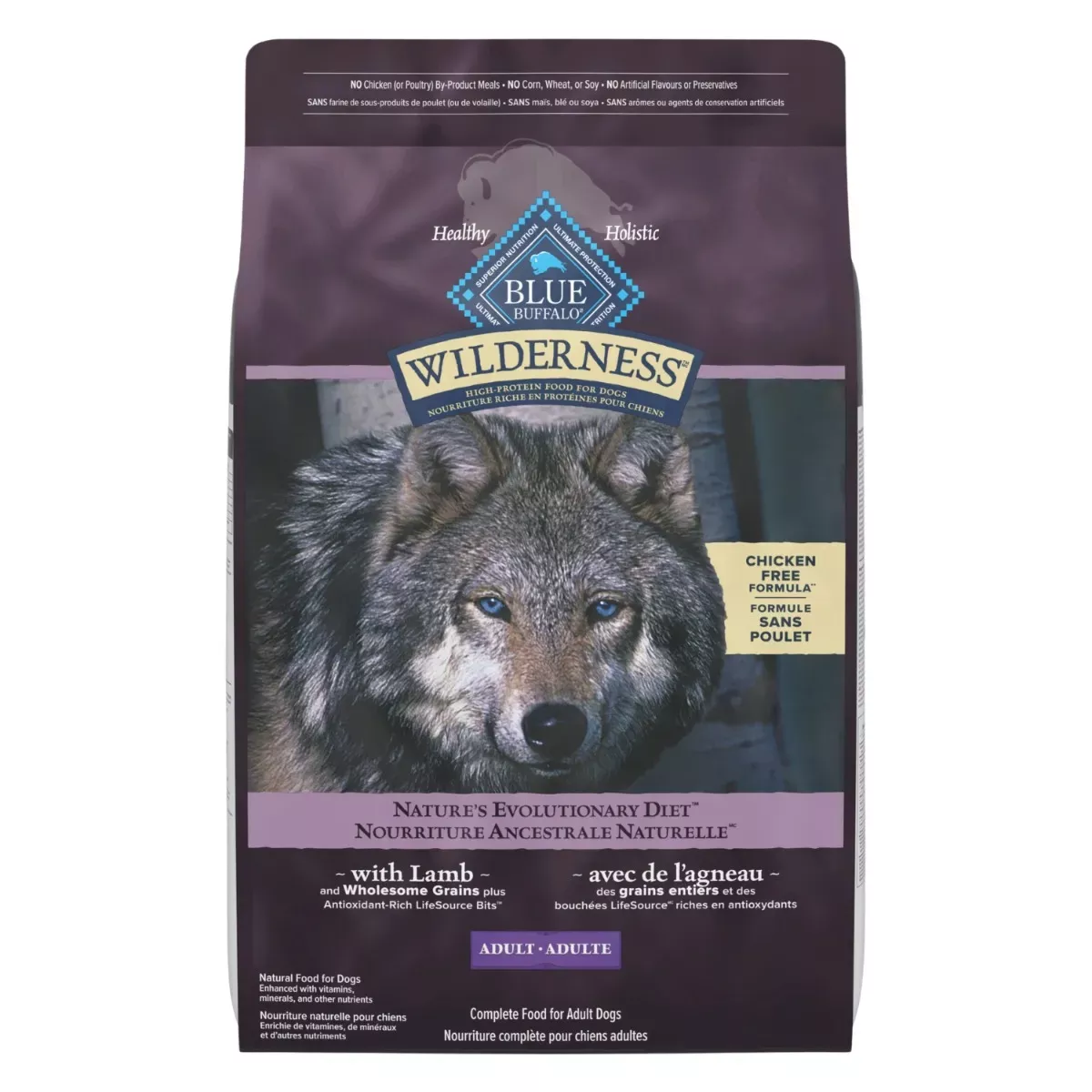 BLUE Wilderness Adult Dry Dog Food - Lamb with Grains