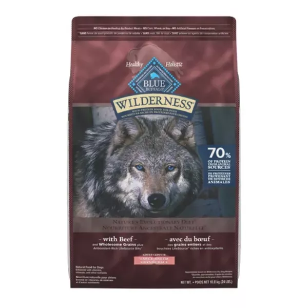 BLUE Wilderness Beef With Grains Large Breed Adult Dog Food