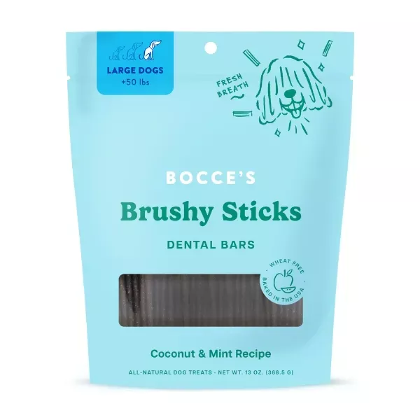 Bocce's Bakery Dailies Brushy Sticks Dental Bars for Large Dogs