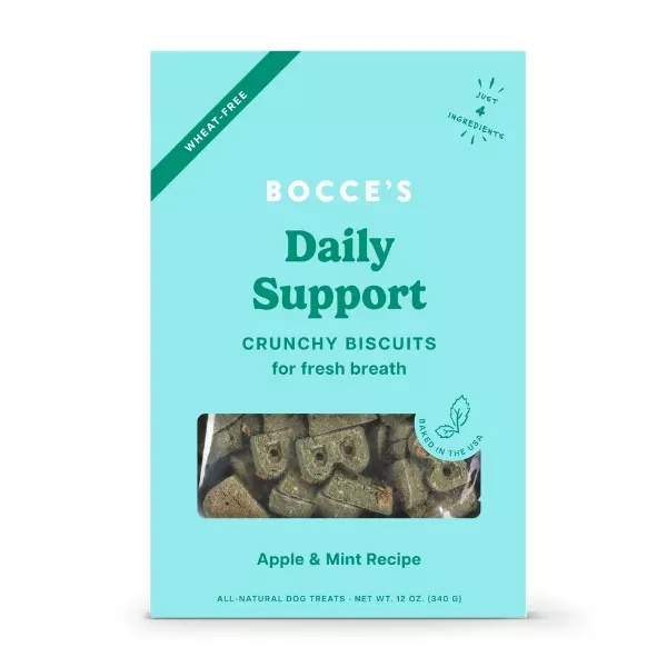 Bocce's Bakery Daily Support Breath Dog Treats - Apple & Mint Recipe
