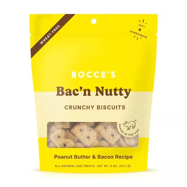Bocce's Bakery Everyday Biscuits Bac N' Nutty Biscuits Dog Treats
