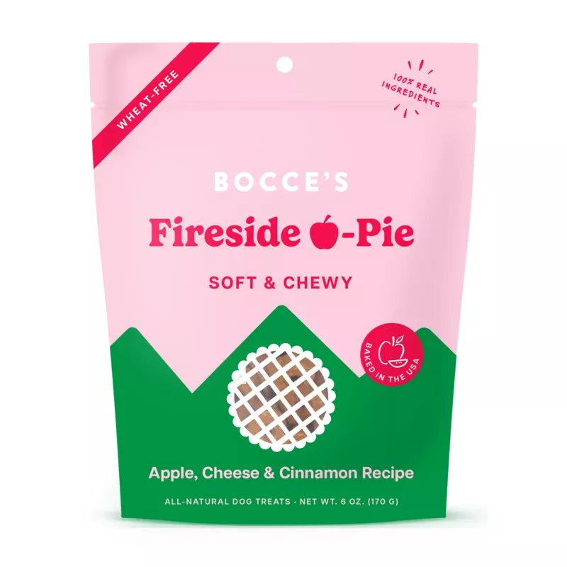 Bocce’s Bakery Fireside Apple Pie Soft & Chewy 6-oz, Dog Treat