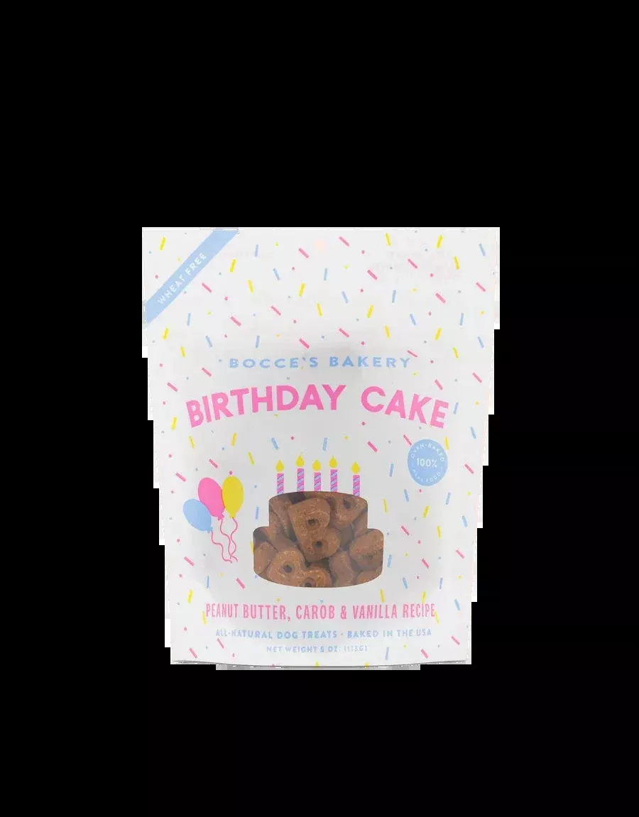 Bocce's Birthday Cake Treats - Peanut Butter, Carob & Vanilla 5oz