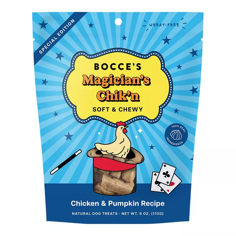 Bocce's Magician's Chick'n Soft and Chewy - Chicken & Pumpkin Recipe 6oz