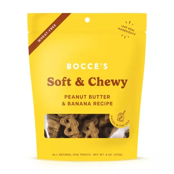 Bocce's PB & Banana Recipe Soft & Chewy Dog Treats