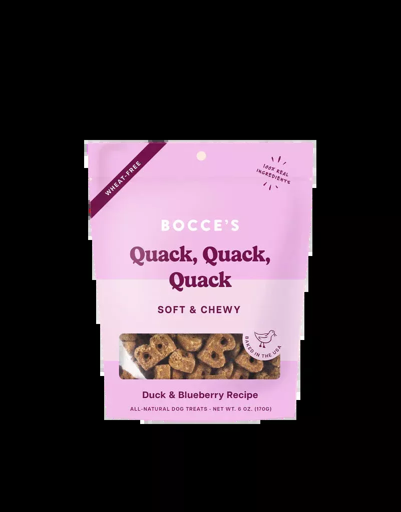 Bocce's Quack Quack Quack Training Bites - Duck & Blueberry Recipe 6oz
