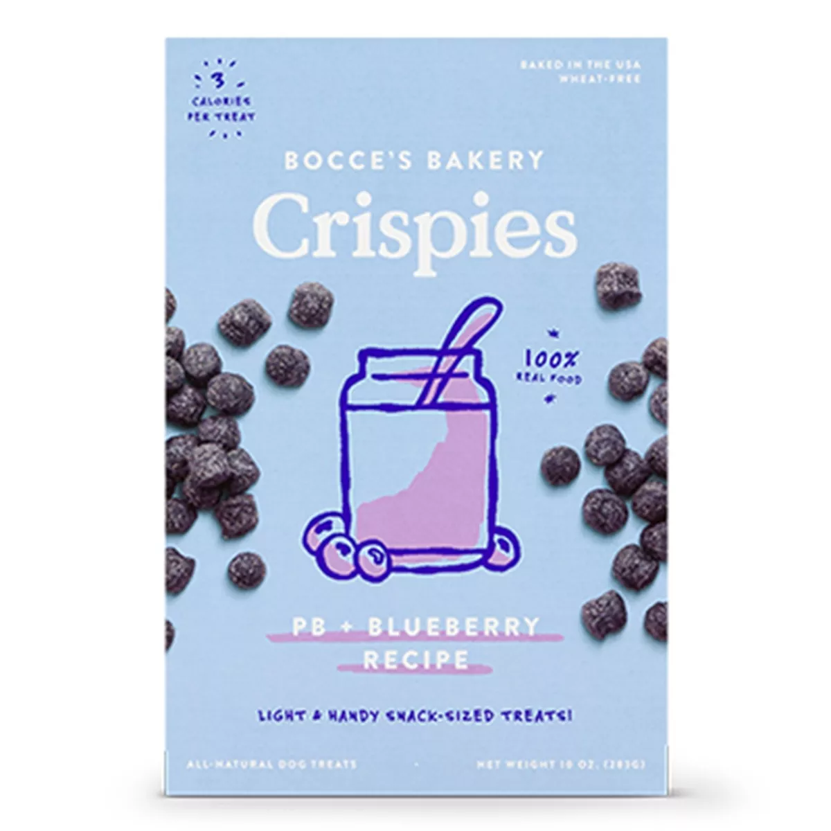 Bocces Bakery Crispies PB + Blueberry Dog Treats