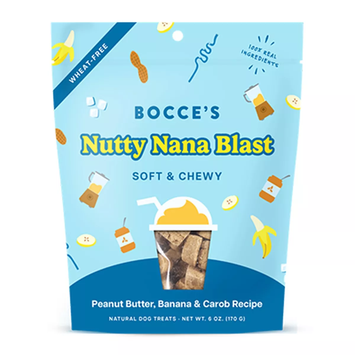 Bocces Bakery Nutty Nana Blast Soft Dog Treats