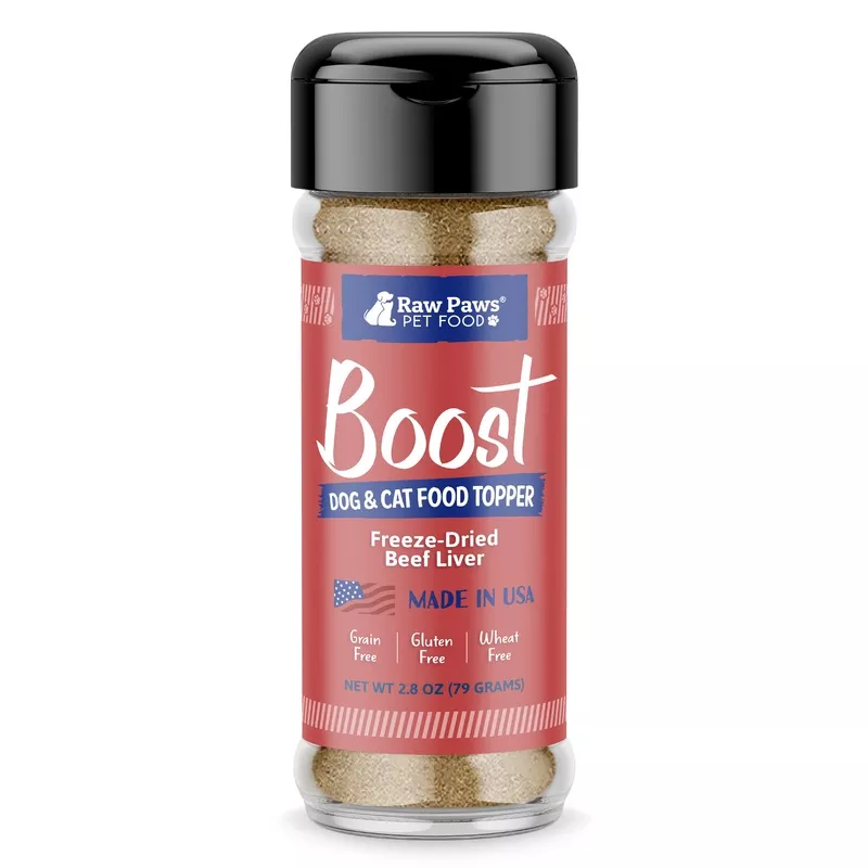 Boost Freeze Dried Beef Liver Pet Food Topper, 3.2-oz