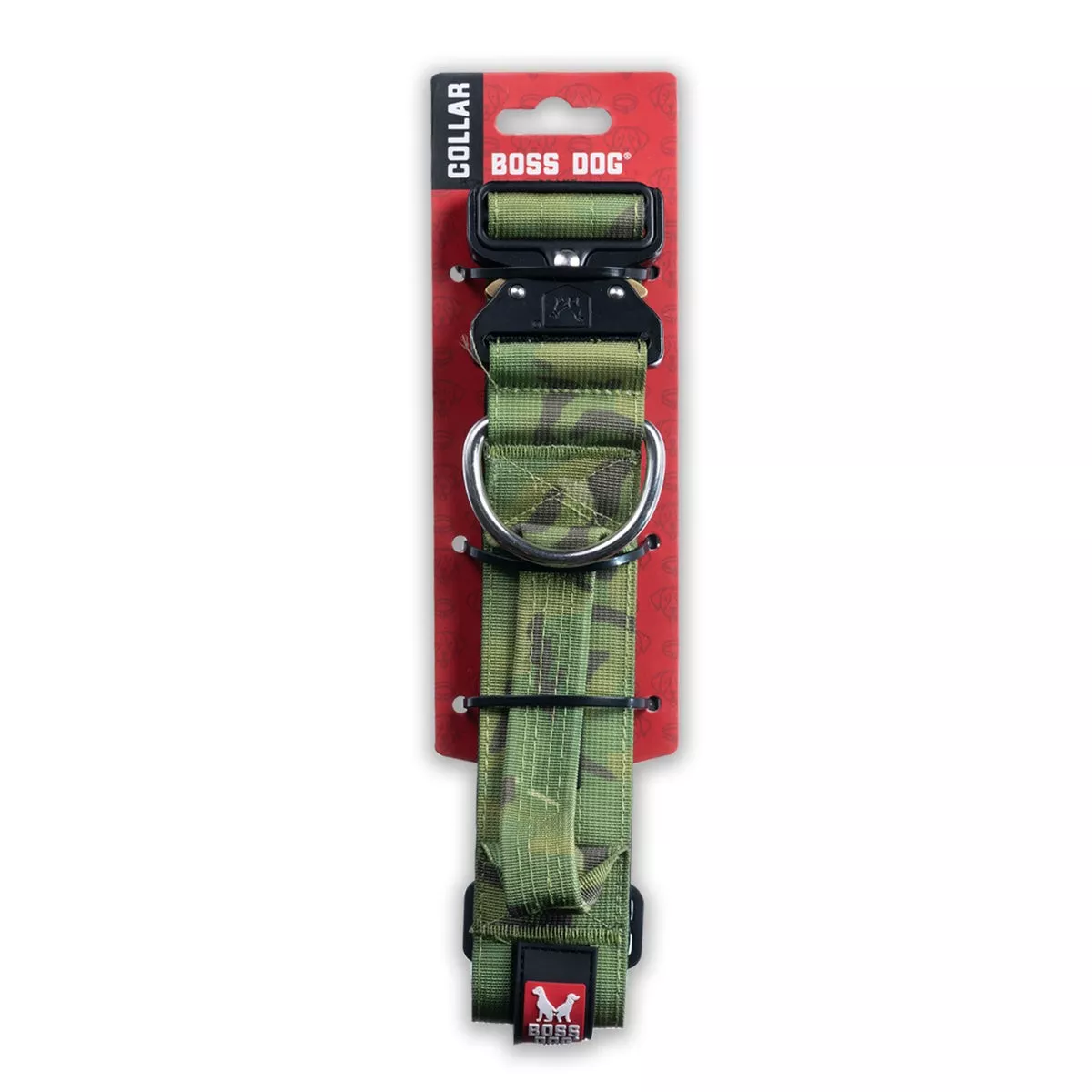Boss Dog Collar Camo Green 1.5″ Medium