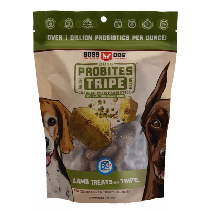 Boss Dog Probites Lamb With Tripe Recipe 3-oz, Dog Treat