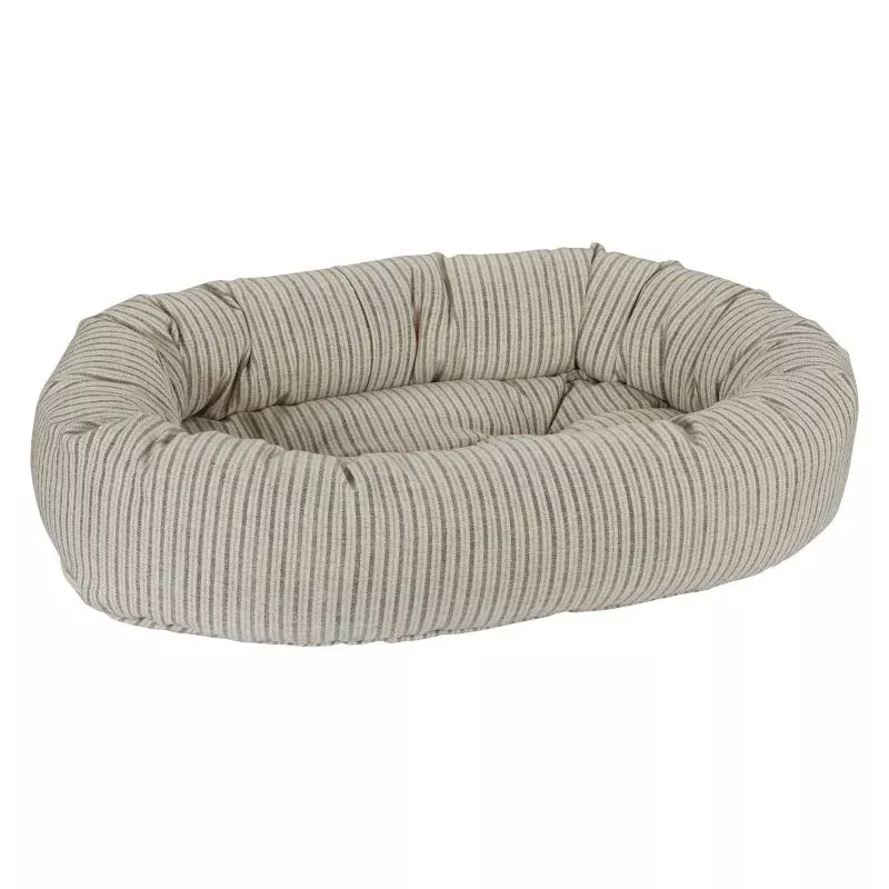 Bowsers Augusta Ticking Donut Dog Bed